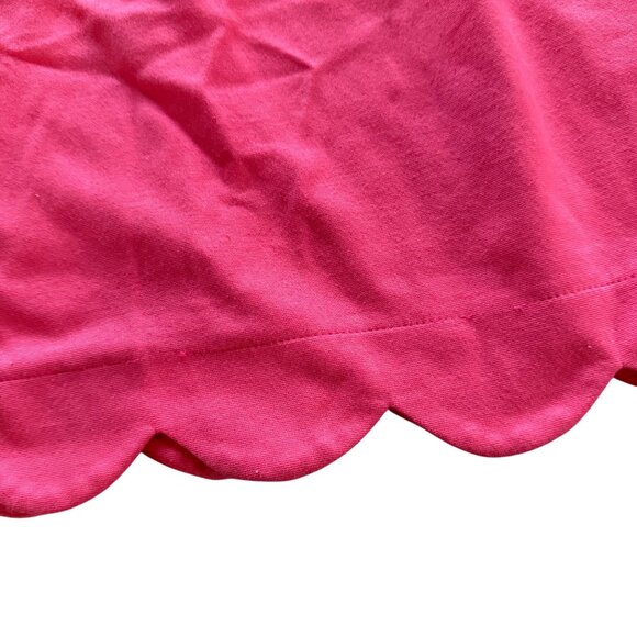Pink Sleeveless Scalloped Hem Dress By Sara Campbell XS Made In USA - Picture 6 of 6